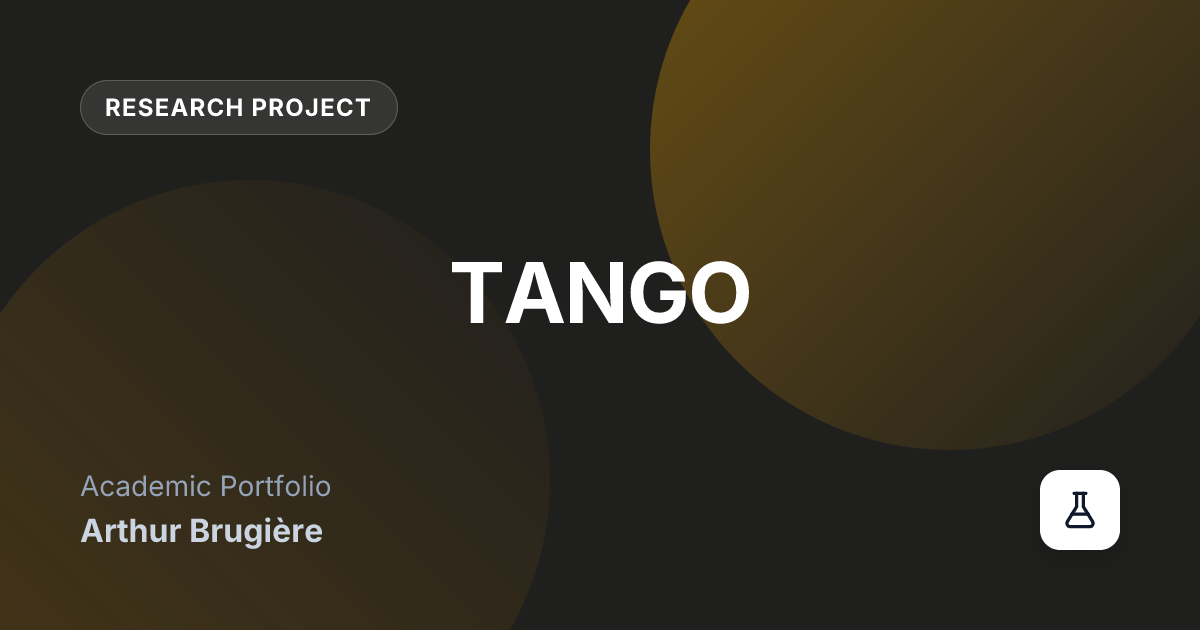 TAngible iNterface thought Gama Orchestration (TANGO)